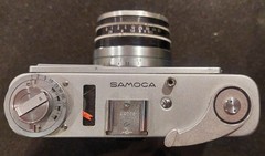 SANEI SAMOCA LE- II CAMERA WITH SAMOCAR 50MM F/2.8 LENS c.1960