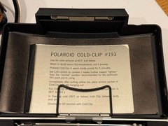Vintage Polaroid Automatic 100 Land Camera Bundle Case Flash Portrait Kit 581