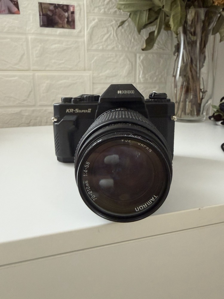 Ricoh KR-5 Super II Black 35mm SLR Film Camera with Ricoh Lens