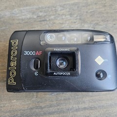Vintage Polaroid 3000 AF Panoramic 35mm Film Camera Auto Flash Autofocus WORKS