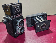 Kodak Jiffy Six- 20 Series II Camera Twindar Lens Foldout – Untested Argo Flex