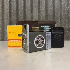 Bell & Howell 16mm 200 Vintage Movie Camera Classic Black Silver Metal Body