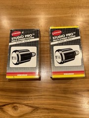 Pair NOS Rokunar Studio Pro Model 72 AC Slave Strobe Flash Units w/ Boxes