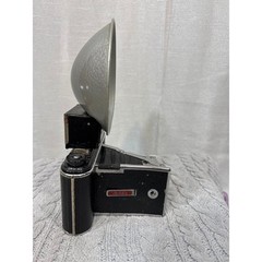 Vintage Pho-Tak Foldex 20 Folding Camera 105mm Octvar Lens with Flash Unit USA