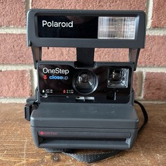 Vintage Polaroid One Step Close Up Instant Film Camera With Strap NOT TESTED