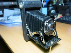 Kodak Junior Six-20 Folding Camera w/ Orig Box, Hang Tag & more