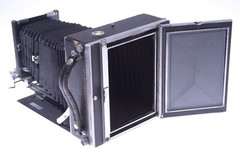 ✅ LINHOF TECHNIKA 13X18CM (5X7) II CAMERA *WORKS* W/ VIEWING HOOD & GROUND GLASS