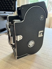 Bolex H16 Reflex RX 5 16mm Movie Camera With With 2 Kern Switar Lens And Case