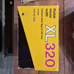 VTG 70s Kodak XL320 Movie Camera Outfit eXisting Light Series Super 8 Box Manual