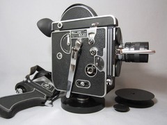 Gorgeous BOLEX REFLEX 16MM MOVIE CAMERA, 1.3/12.5MM C-MOUNT LENS! Film Ready!
