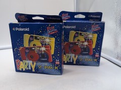 Lot Of Two Polaroid Fun Shooter Flash Party 2- Pack Cameras