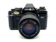 Minolta X-700 MPS + Exakta 70-210mm f/4.5-5.6 Black Good Analog 35mm Camera