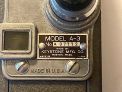 Vintage Keystone Mfg Co 16mm Movie Camera Model A-3