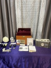 Vintage 1950’s Polaroid Land Camera The 800 Camera Leather Case And Accessories