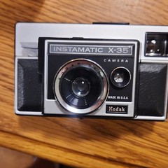 Kodak Instamatic X-35 Black 35mm Film Camera Made in USA w/ Box Manuals Strap
