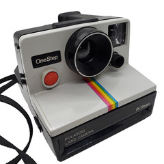 Polaroid One Step Land Camera: BC Series Rainbow Stripe – Vintage Tested