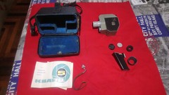 Soviet vintage ussr movie cameras Quarz 5 + case + docs