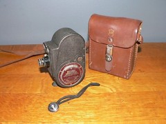 Vintage Bell & Howell Filmo Sportster Double Run Eight 8mm Movie Camera w/Case