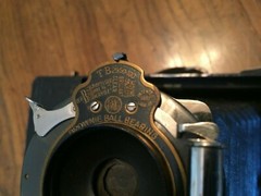 Antique KODAK Folding Brownie Ball Bearing Camera with AUTOTIME. Patented – 1908