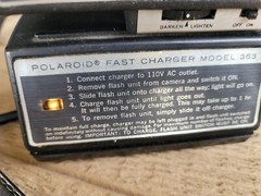Polaroid 360 Land Camera, Electronic Flash + Charger With Original Hard Case