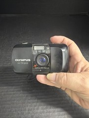 Olympus Stylus 35mm F3.5 Film Camera Black Compact Point & Shoot As Is Parts