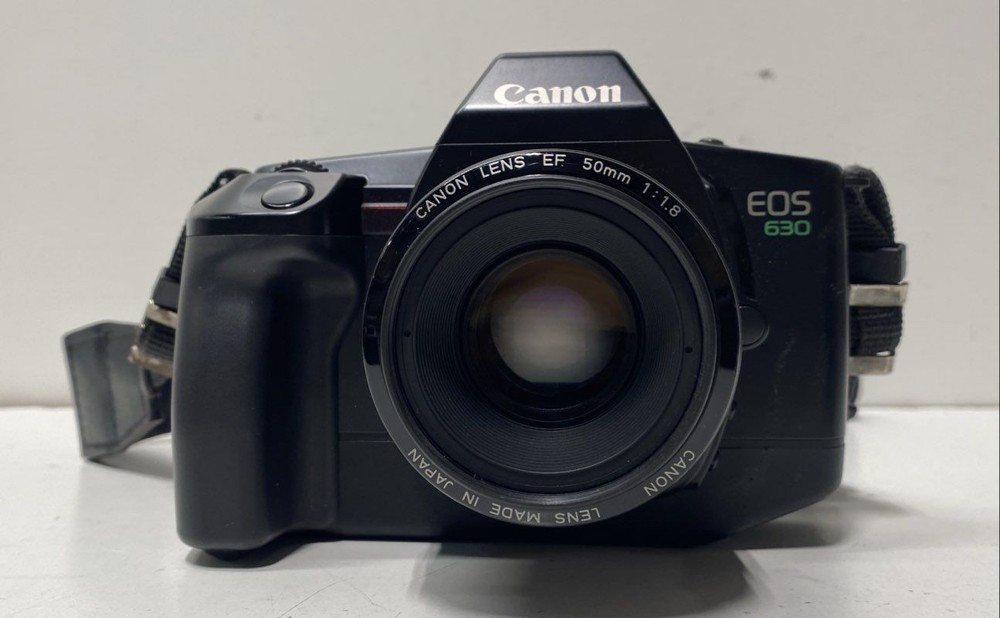 Vintage Canon EOS 630 35mm SLR Film Camera EF 50mm f/1.8 Lens Tested