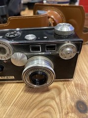 Vintage Argus C3 f/3.5 lens 50mm Coated Cintar Film Camera with Leather Case