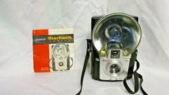 VINTAGE 1950s KODAK STARFLASH CAMERA w/ BULB & OWNERS MANUAL