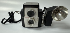 Vintage Brownie STARFLEX Camera with Flash Attachment Color and B&W Photography