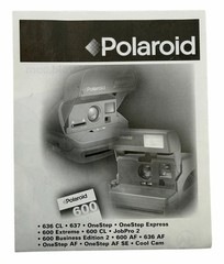 Vintage Polaroid 600 Instant Camera Navy Blue 1990s Classic Film Camera
