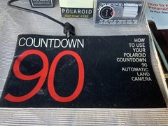 Vintage Polaroid Land Camera Countdown 90, 490 Flash, SelfTimer #192, Manual
