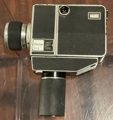 Vintage Vivitar TL4 Super 8 MOVIE CAMERA: Broken At Bottom Of Handle. See Pic