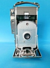 VINTAGE POLOROID CAMERA WITH ACCESSORIES MODEL150 WITH LEATHER CASE PICTURE
