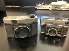 Lot of 2 Kodak Instamatic X-35 & Colorsnap 35 Cameras