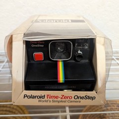 Polaroid Time-Zero OneStep Land Camera Rainbow Black *New* Vintage Open Box