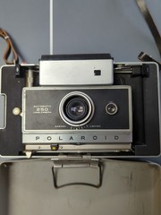 Vintage Polaroid Land Camera 230 – With Cover And Strap- Late 1960s