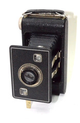 Jiffy Kodak Six-20 Series II Folding Camera, Twindar Lens, Black. Works
