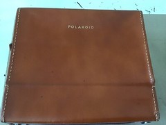 Polaroid J33 Folding Land Camera With Leather Case Untested Plus Empty Film Box