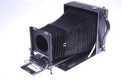 ✅ LINHOF TECHNIKA 13X18CM (5X7) II CAMERA *WORKS* W/ VIEWING HOOD & GROUND GLASS