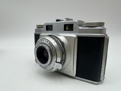 VINTAGE ANSCO SUPER MEMAR Rangefinder CAMERA W/Rare 1:2.8/45 Lens & Case