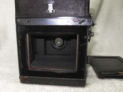 Vintage 1915-ish Folmer Schwing Auto GRAFLEX 3×4 Camera w/Tessar Ic, Film Back