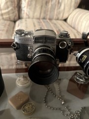 Miranda D Vintage SLR Film Camera Silver with Lens, Flash, Strap & Lens Caps