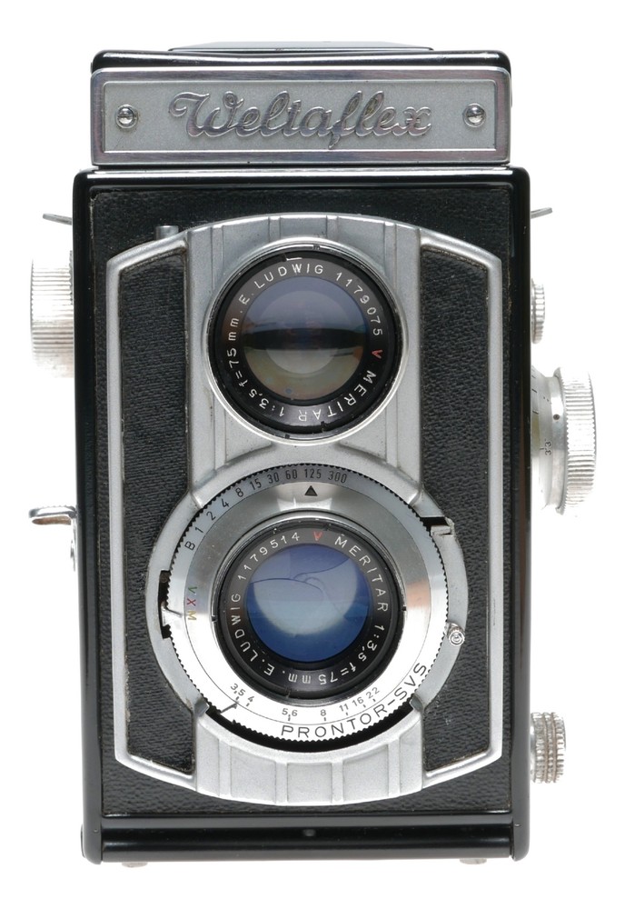 Weltaflex TLR 120 Film 6×6 Camera E. Ludwig Meritar 3.5/75mm