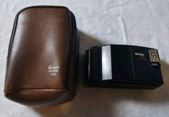 Vtg KODAK S300MD S SERIES Autowind Point & Shoot 35mm FILM CAMERA w/ Brown Case