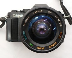 Chinon CM5 35mm Film Camera & Chinon 35-80mm Lens *FILM TESTED*