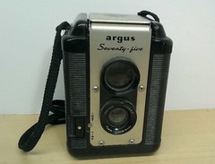 Vtg Argus 75 Seventy-Five Twin Lens Reflex Camera 620 Nice Condition Untested