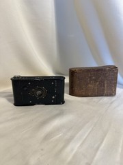 Antique Kodak Vest Pocket Autographic Camera + Rare Antique Leather Case