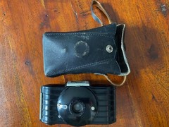 Kodak Bullet Camera+ Original Leather Case Patent 1935 Made in Canada No. 71160