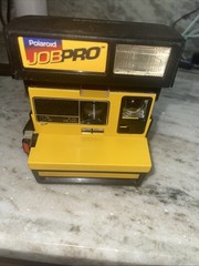 Vintage Polaroid Job Pro 2 Instant Film Camera 600 with Strap Black/Yellow