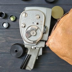 Quarz 16mm Soviet Movie Cine Camera 1960s Vintage ussr.